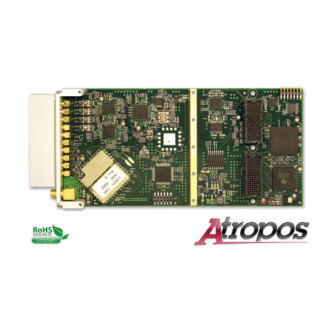 Atropos - Carte XMC, Horloge de précision 70.06 à 3080 MHz et Génération de Triggers