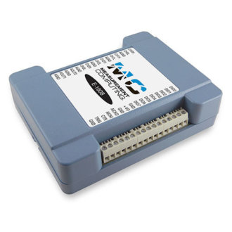 E-1608 - DAQ-Ethernet multifonction avec 8 SE/4 DIFF  A/D, 16-Bit, 250 Ke/s et 2 D/A