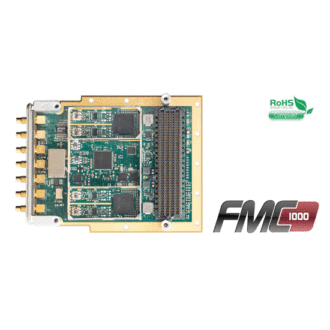 FMC-1000 - FMC Module with 2x 1250 MSPS 14-bit A/D, 2x 1250 MSPS 16-bit DAC with PLL and Timing Controls