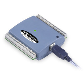 USB-1208FS-Plus - DAQ-USB multifonction avec 8 SE/4 DIFF  A/D, 12-Bit, 50 Ke/s et 2 D/A