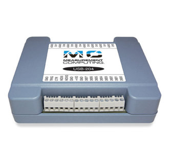 USB-204 - DAQ-USB multifonction avec 8 A/D 12-Bit, 500Ke/s