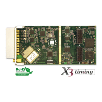 X3-Timing - Carte XMC, Horloge de précision 1.5 KHz à 1 GHz et Trigger avec option GPS