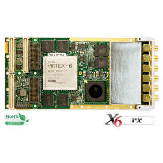 X6-RX - Module XMC, 4 voies A/D 160 Me/s 16 bits et FPGA Virtex 6