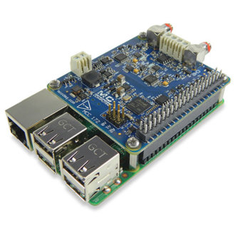 MCC 172 - DAQ-HAT MCC avec 2 entrées analogiques simultanées, 24-Bit, IEPE, 51.2 Ke/s pour Raspberry Pi®