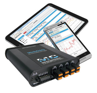 WebDAQ-904 - Universal input data logger, internet-enabled, with 4 simultaneous channels, 24-bit resolution, 100 S/s/ch max sample rate