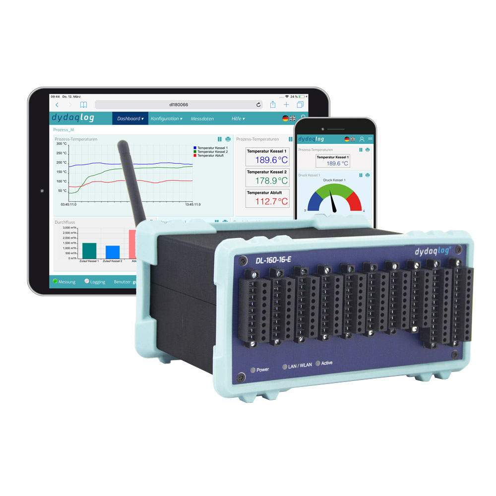 DYDAQLOG - Enregistreur de Données IIot avec 16 voies universelles DYDAQLOG - Enregistreur de Données IIot avec 16 voies universelles